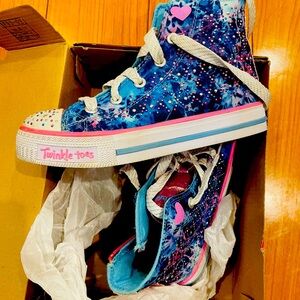 Skechers sparkle light up hi tops